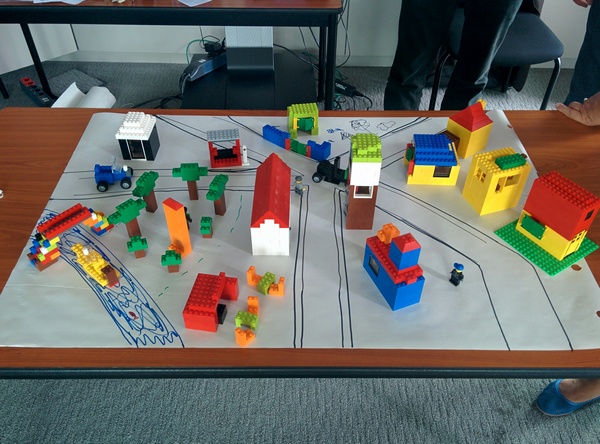 ville avec le lego4scrum - lego scrum