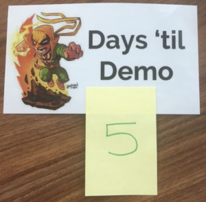 Days 'til demo - astuces dans le management visuel
